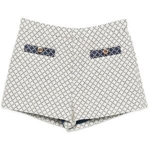 Gucci Tweed GG Patterned Button-Detail Shorts NWT Size 36
